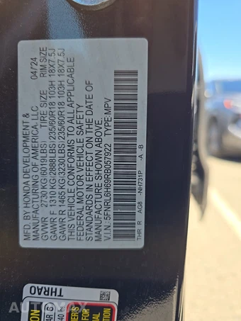 2024 Honda Odyssey EX-L 118.1" WB - miniatura 15