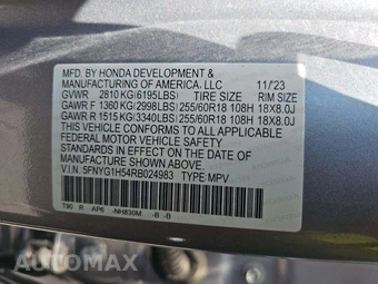 2024 Honda Pilot EX-L 7-Passenger - miniatura 5