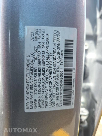 2024 Honda Pilot EX-L 7-Passenger - miniatura 15