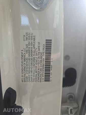 2024 Honda Ridgeline Black Edition Crew Cab Medium Bed - miniatura 14
