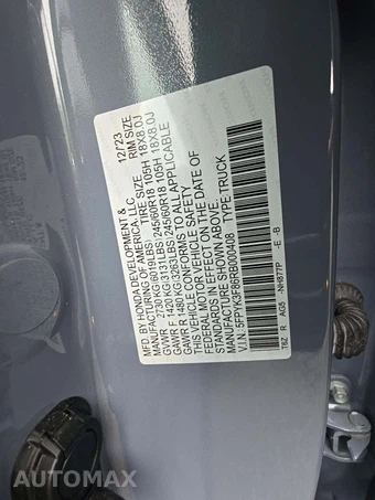 2024 Honda Ridgeline Black Edition Crew Cab Medium Bed - miniatura 5