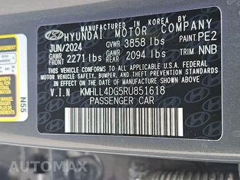 2024 Hyundai Elantra SE - miniatura 14