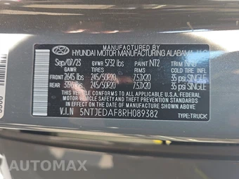 2024 Hyundai Santa Cruz Limited Crew Cab Short Bed - miniatura 14