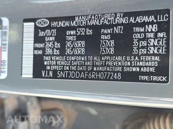 2024 Hyundai Santa Cruz XRT Crew Cab Short Bed - miniatura 14