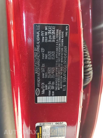 2024 Hyundai Santa Fe Limited - miniatura 15