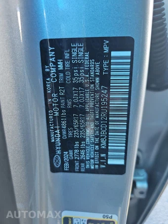 2024 Hyundai Tucson Hybrid Blue - miniatura 15