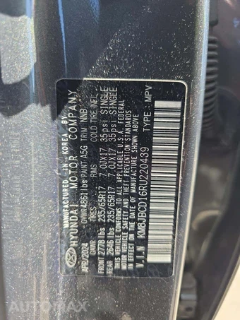 2024 Hyundai Tucson Hybrid Blue - miniatura 5