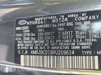 2024 Hyundai Tucson Hybrid Blue - miniatura 2