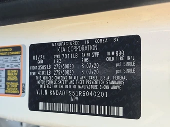 2024 Kia EV9 Land - miniatura 15