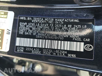 2024 Lexus ES 350 – miniatura 14