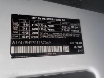2024 Mercedes-Benz Sprinter 2500 Cargo Van 144.0" WB – miniatura 7