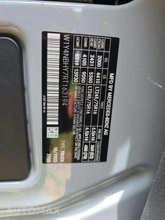 2024 Mercedes-Benz Sprinter 2500 Cargo Van 144.0" WB - miniatura 5