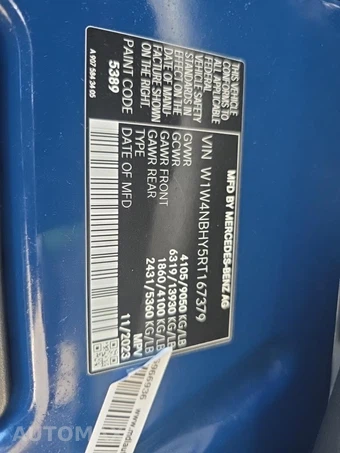 2024 Mercedes-Benz Sprinter 2500 Crew Van 144.0" WB – miniatura 17