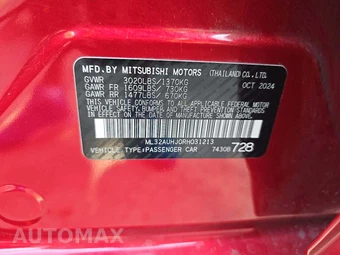 2024 Mitsubishi Mirage ES – miniatura 5