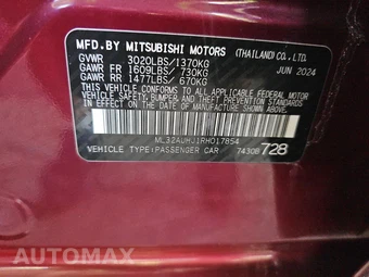 2024 Mitsubishi Mirage ES – miniatura 14