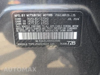 2024 Mitsubishi Mirage ES - miniatura 15