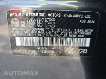 2024 Mitsubishi Mirage ES – miniatura 2