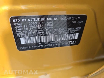 2024 Mitsubishi Mirage ES – miniatura 14