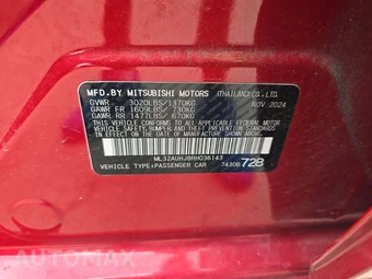 2024 Mitsubishi Mirage ES – miniatura 5