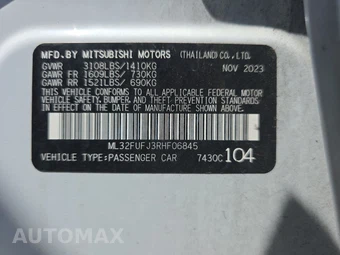 2024 Mitsubishi Mirage G4 ES – miniatura 14