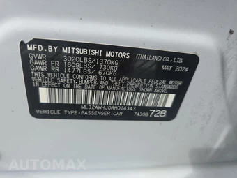 2024 Mitsubishi Mirage SE - miniatura 14