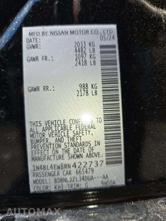 2024 Nissan Altima SL – miniatura 2