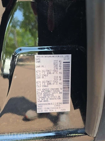 2024 Nissan Frontier SV Crew Cab Medium Bed – miniatura 5