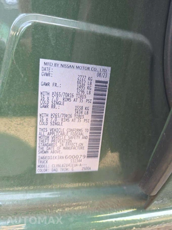 2024 Nissan Frontier SV Crew Cab Medium Bed - miniatura 5