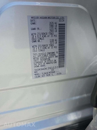 2024 Nissan Pathfinder S – miniatura 5