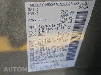 2024 Nissan Pathfinder SV – miniatura 14