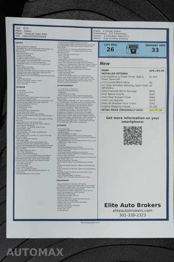 2024 Subaru Crosstrek Sport - miniatura 53