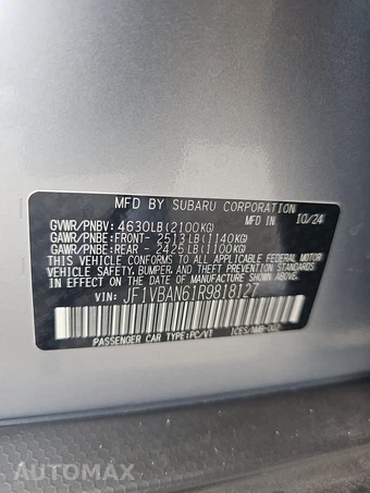 2024 Subaru WRX Limited – miniatura 14