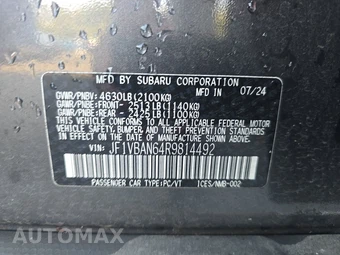 2024 Subaru WRX Limited – miniatura 14