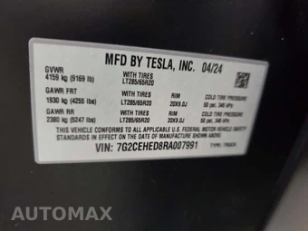 2024 Tesla Cybertruck Crew Cab Medium Bed - miniatura 5