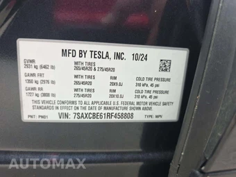 2024 Tesla Model X Plaid - miniatura 5