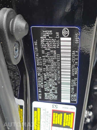 2024 Toyota Camry Hybrid SE Nightshade - miniatura 14