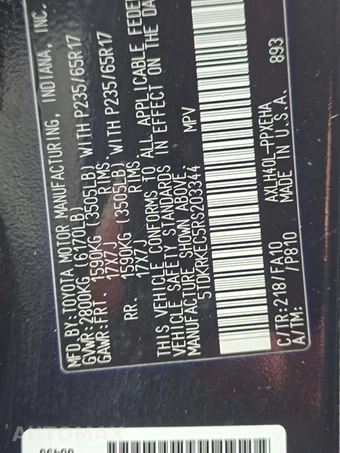 2024 Toyota Sienna LE 8-Passenger 120.5" WB - miniatura 5