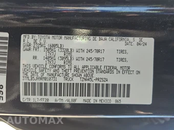 2024 Toyota Tacoma SR5 Crew Cab Medium Bed - miniatura 19