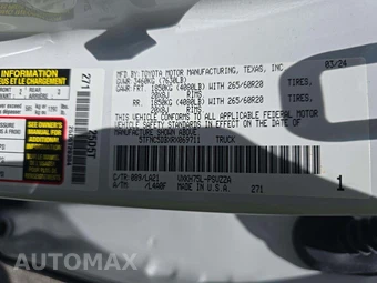 2024 Toyota Tundra Hybrid Platinum Crew Cab Short Bed - miniatura 5