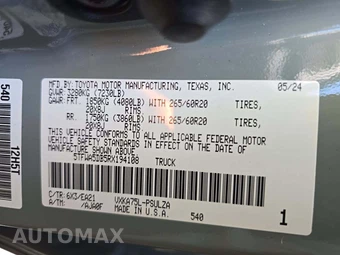 2024 Toyota Tundra Limited Crew Cab Short Bed - miniatura 5