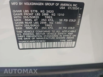 2024 Volkswagen Atlas Cross Sport 2.0T SE w/Technology - miniatura 2
