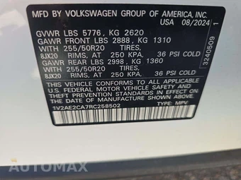 2024 Volkswagen Atlas Cross Sport 2.0T SEL R-Line - miniatura 2