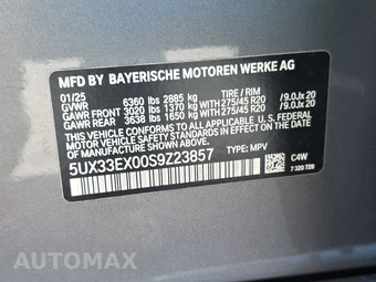 2025 BMW X6 Sports Activity Coupe xDrive40i - miniatura 21