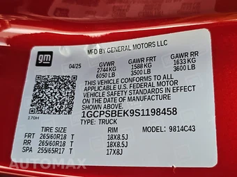 2025 Chevrolet Colorado WT Crew Cab Medium Bed 2WT - miniatura 14