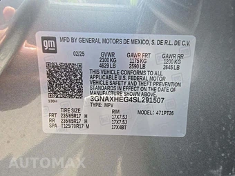 2025 Chevrolet Equinox LT 1LT - miniatura 2