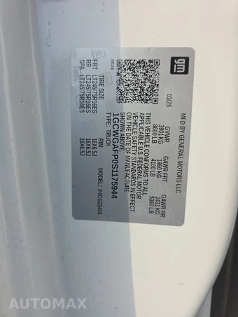 2025 Chevrolet Express 2500 Cargo Van 1WT 135.0" WB - miniatura 13
