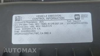 2025 Chevrolet Express 2500 Cargo Van 1WT 135.0" WB – miniatura 20