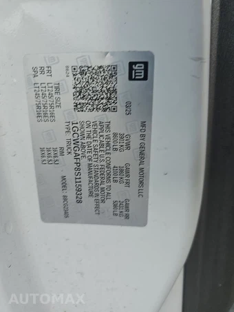 2025 Chevrolet Express 2500 Cargo Van 1WT 135.0" WB - miniatura 13