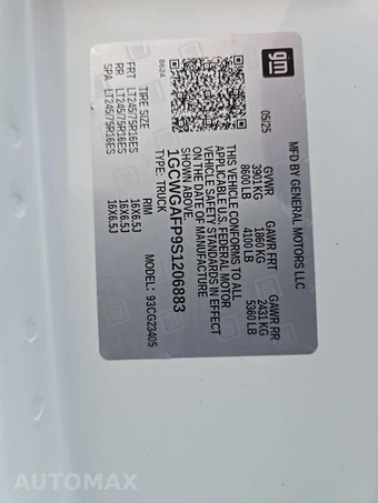 2025 Chevrolet Express 2500 Cargo Van 1WT 135.0" WB - miniatura 13