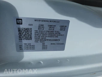 2025 Chevrolet Express 2500 Cargo Van 1WT 135.0" WB - miniatura 13